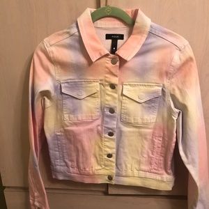 New Aqua Designer Multi Color Denim Jacket